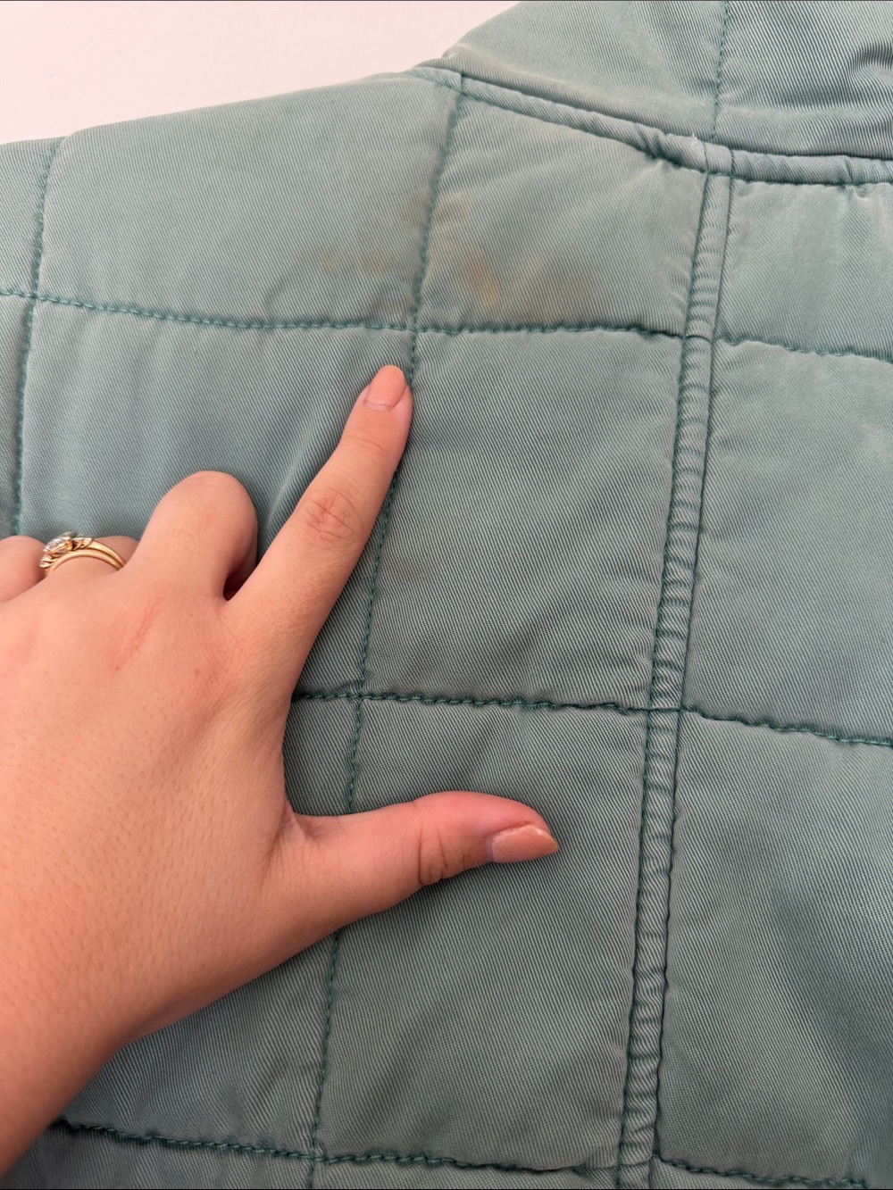 Free People Women’s M Teal Dolman Quilted Knit Jacket *see description - Picture 7 of 7